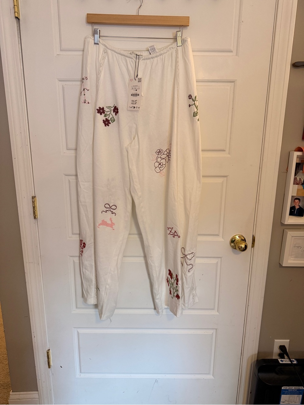 NWT Zara Embroidered Pants